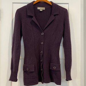 Ply Cashmere Purple Sweater - Size Small - 100% Cashmere